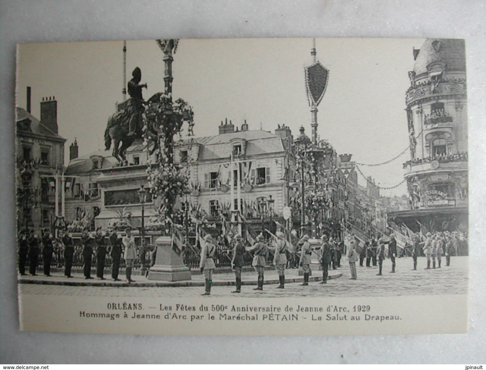 SCENES ET TYPES - ORLEANS - Les Fêtes Du 500è Anniversaire De Jeanne D'Arc 1929 - Hommage Par Le Maréchal Pétain - Other & Unclassified