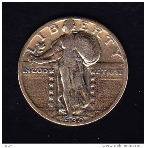 USA KM 145  1930 UNC,  (B296) - 1916-1930: Standing Liberty