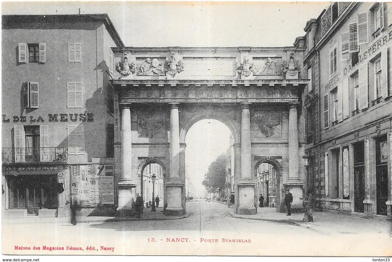 NANCY - 54 -  Porte Stanislas - Hotel De La Meuse Au 1er Plan - AUT2 - - Nancy