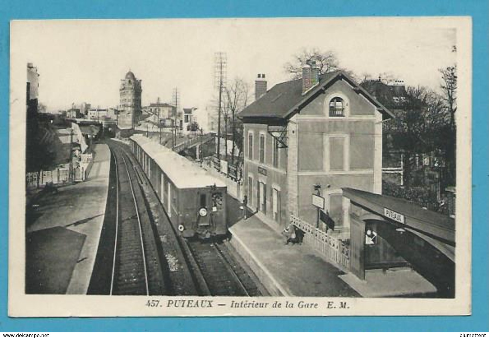 CPA 457 - Chemin De Fer Train Gare De PUTEAUX 92 - Puteaux