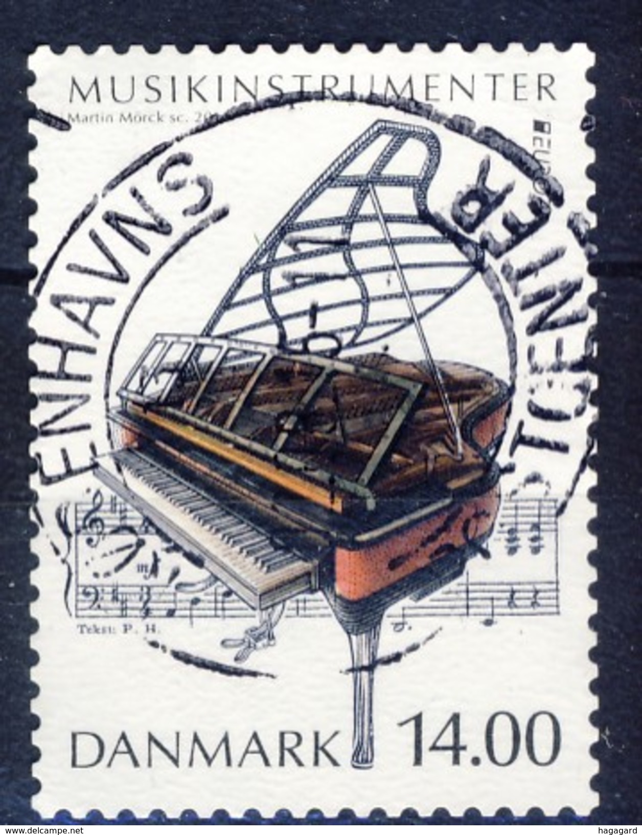 #K3265. Denmark 2014. EUROPE. Music Instruments. Michel 1771. Used. - Used Stamps