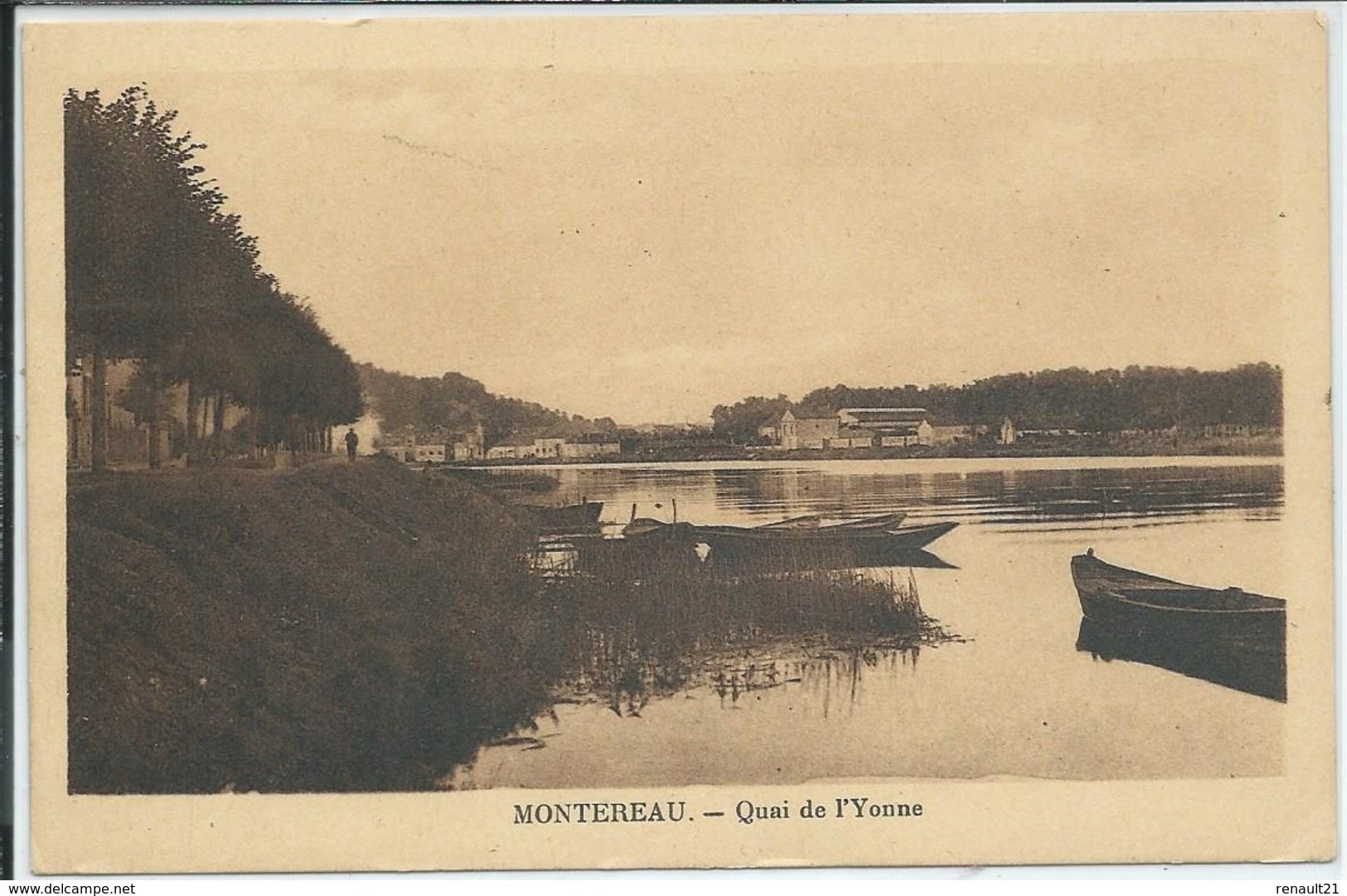 Montereau-Quai De L'Yonne-(SÉPIA) - Montereau