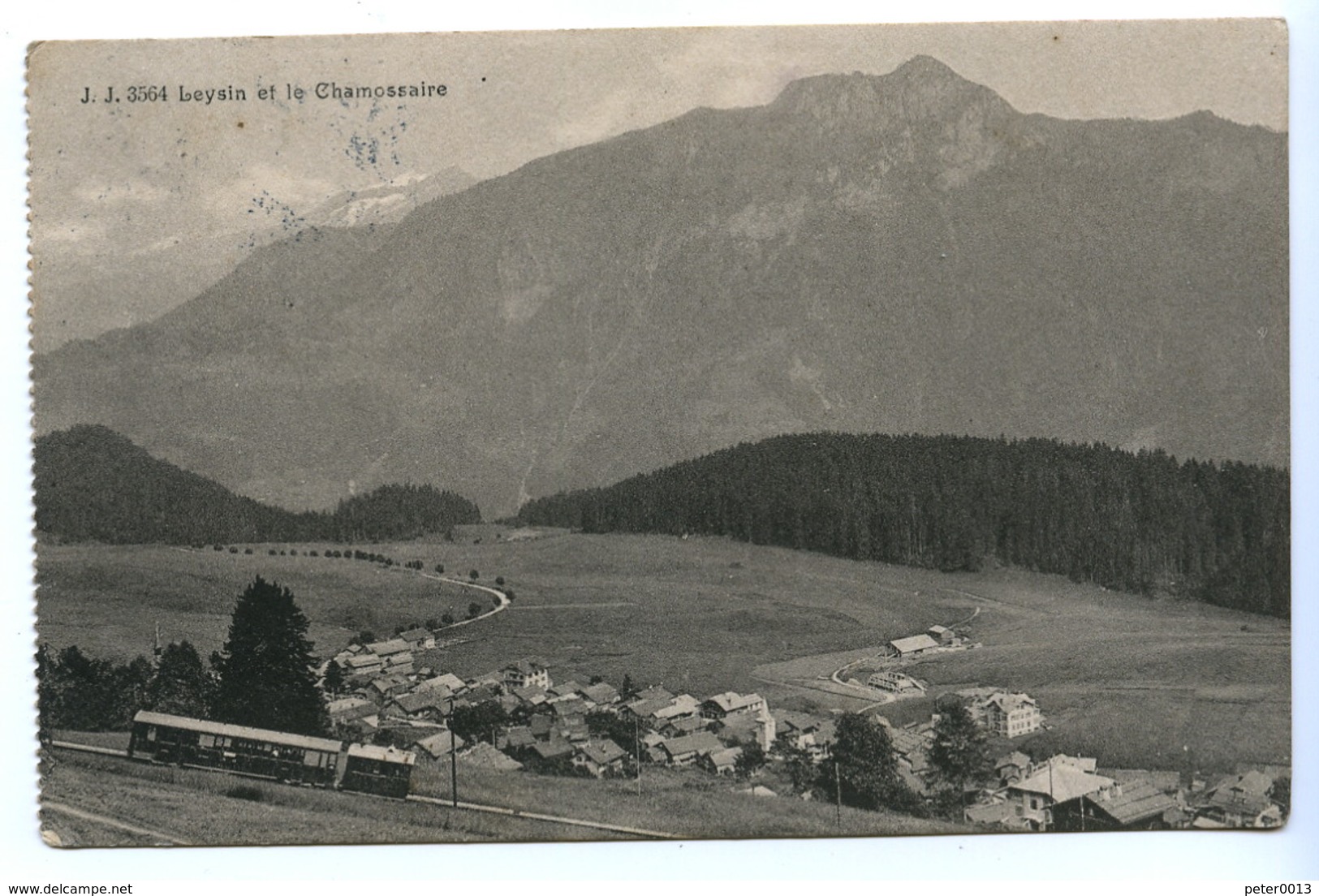 Leysin Et Le Chamossaire, Bergbahn / Eisenbahn / Zug, 1914 - Leysin