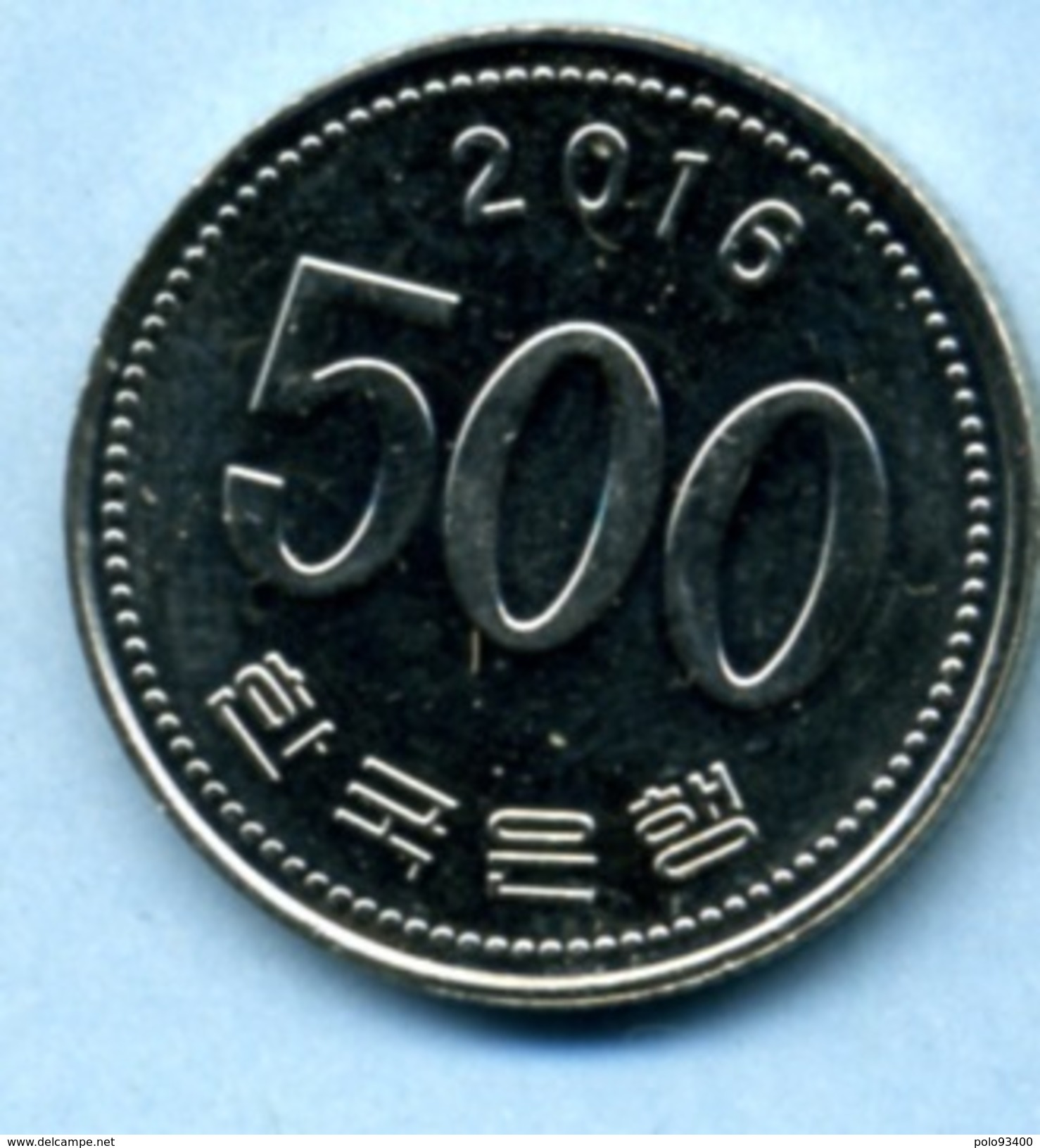 2016 500 WON - Corée Du Sud