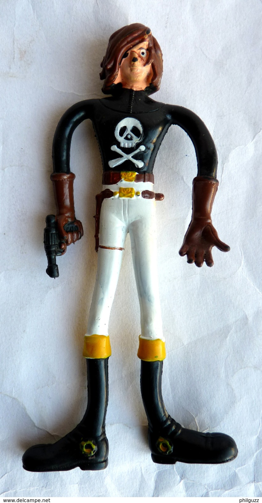 FIGURINE ALBATOR - CAPITAINE HARLOK (1) CEJI BRABO BENDEM - FLEXIBLE 1978 Incomplet - Harlock