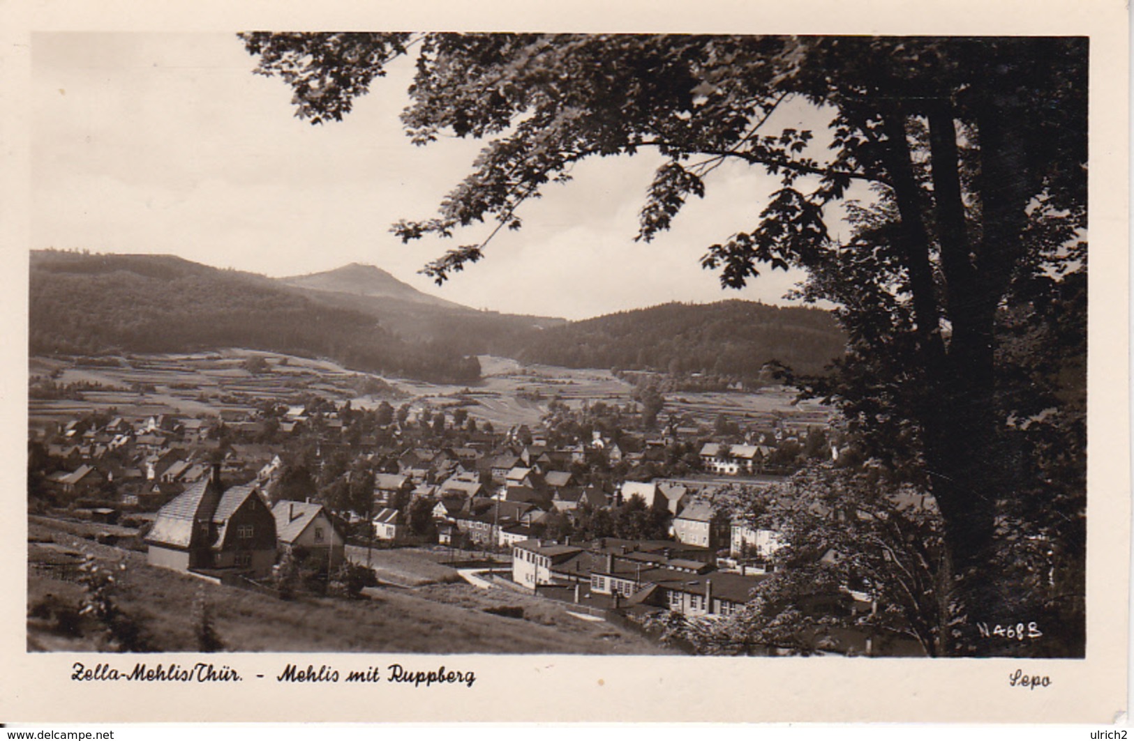 AK Zella-Mehlis - Thüringen - Mehlis Mit Ruppberg - 1957 (26927) - Zella-Mehlis