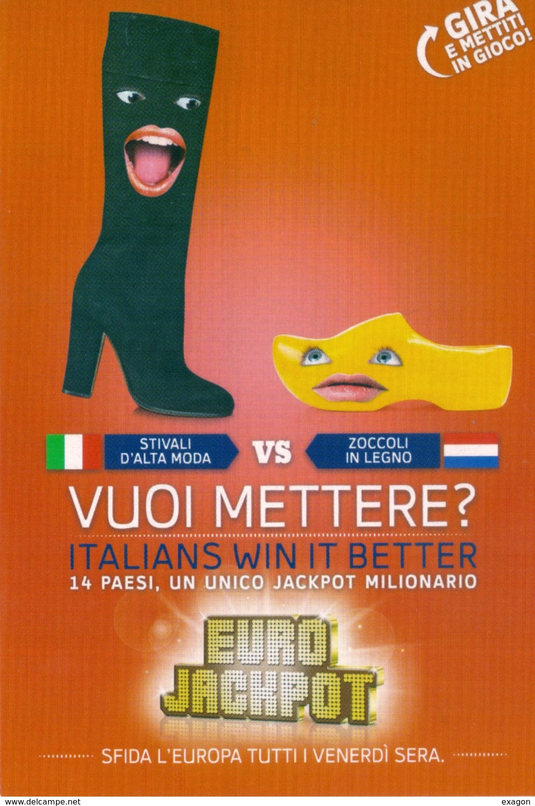 Lotto Di N. 4 Cartoline PUBBLICITARIE -  EUROJAKPOT - Anno  2014 - Manifestazioni