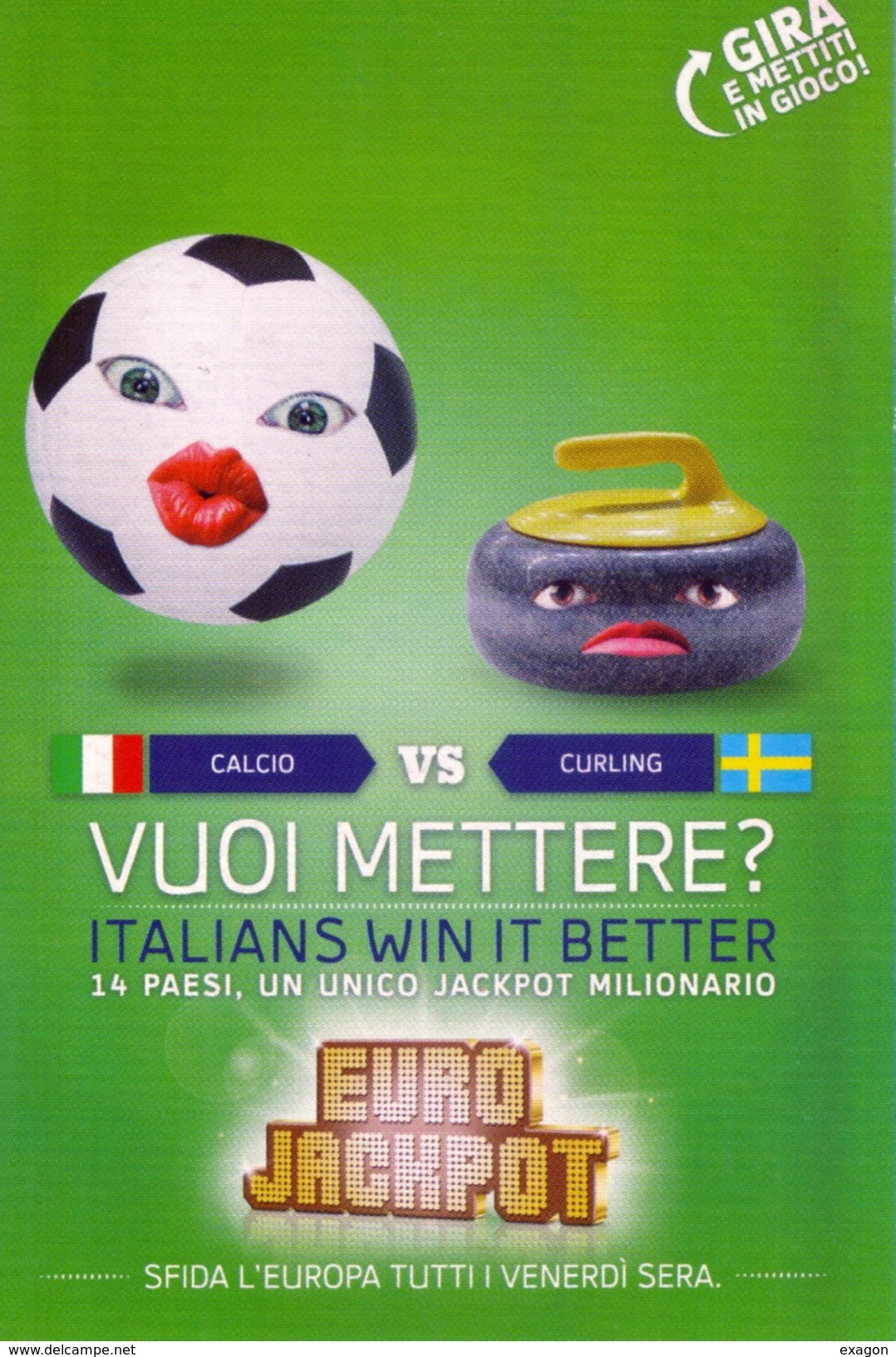 Lotto Di N. 4 Cartoline PUBBLICITARIE -  EUROJAKPOT - Anno  2014 - Manifestazioni