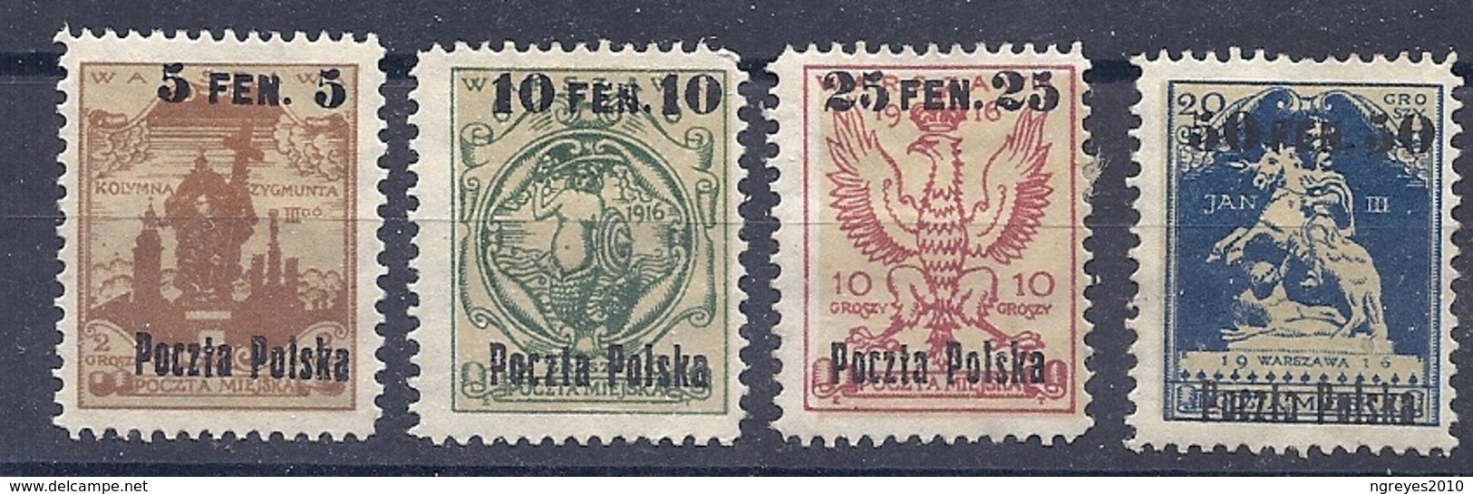 170026828  POLONIA  YVERT    Nº  1A/4  */MH - Ungebraucht