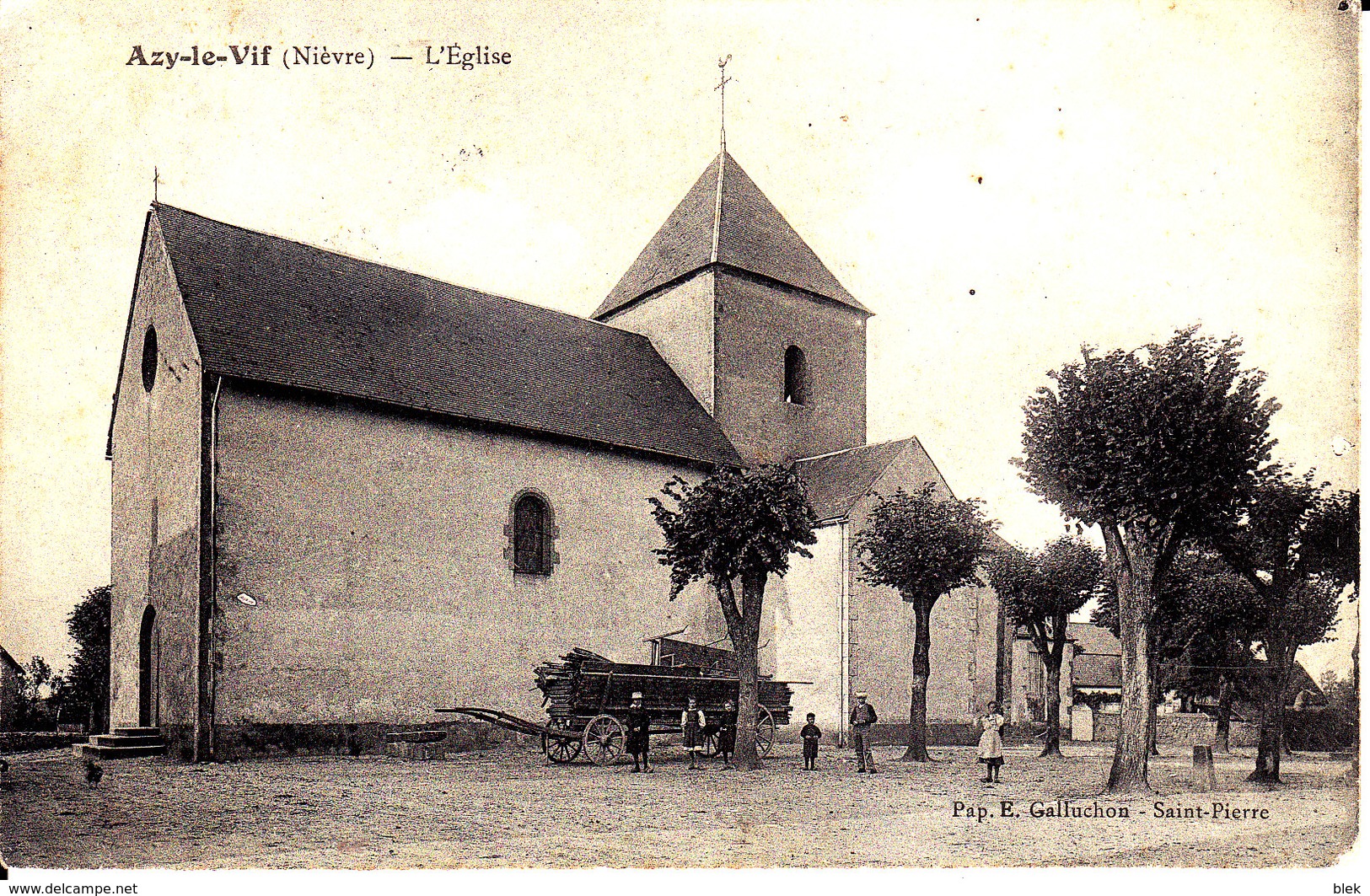 58. Nièvre :  Azy Le Vif :    : L ' église . - Other & Unclassified