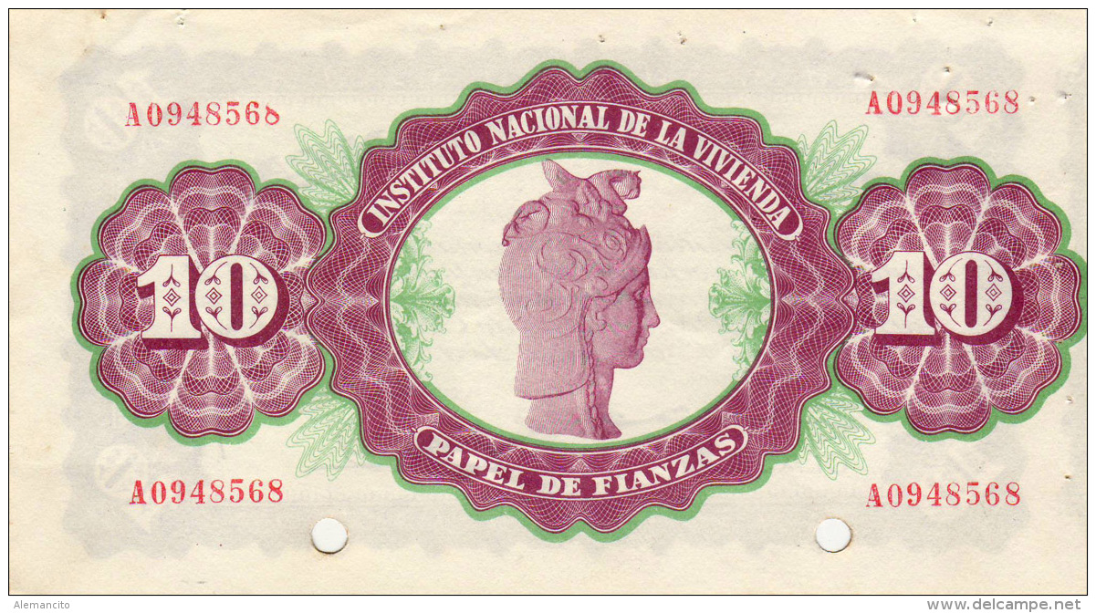 PAPEL DE FIANZA   INSTITUT0 NACIONAL DE LA VIVIENDA  AÑO 1939-40 - Cheques & Traveler's Cheques
