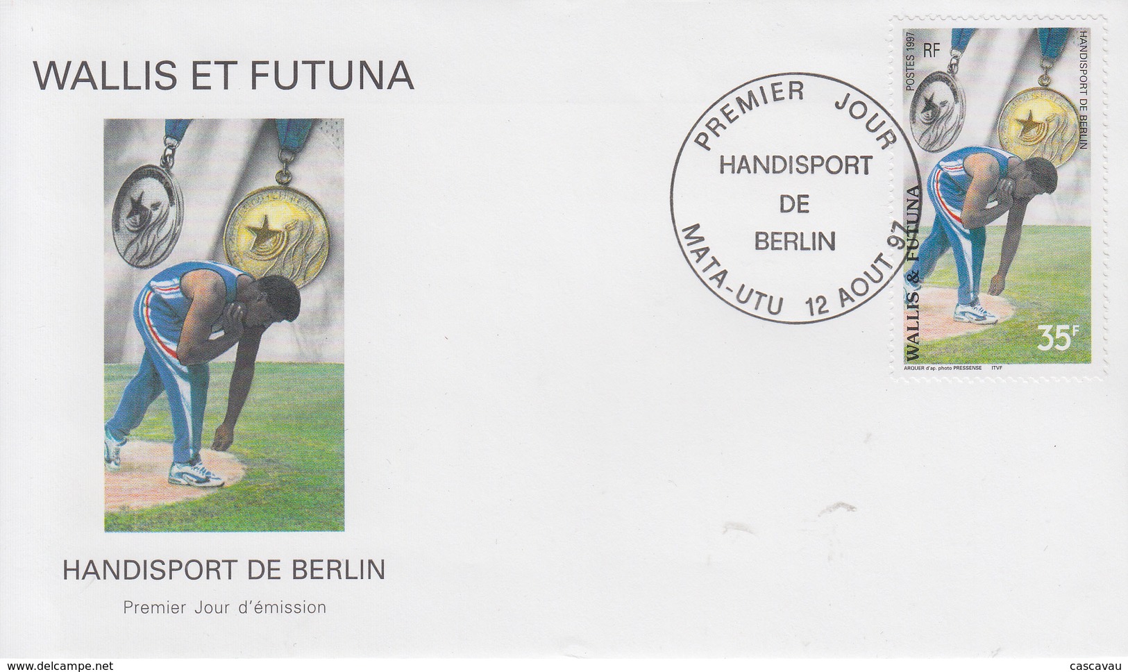 Enveloppe  FDC   1er Jour    WALLIS  ET  FUTUNA     Handisport  De  BERLIN    1997 - Sport Voor Mindervaliden