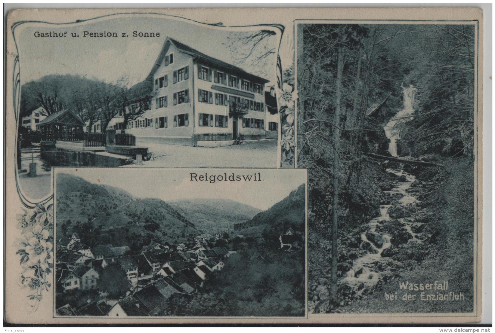 Reigoldswil - Gasthof U. Pension Z. Sonne, Wasserfall Bei Der Enzianfluh - Reigoldswil