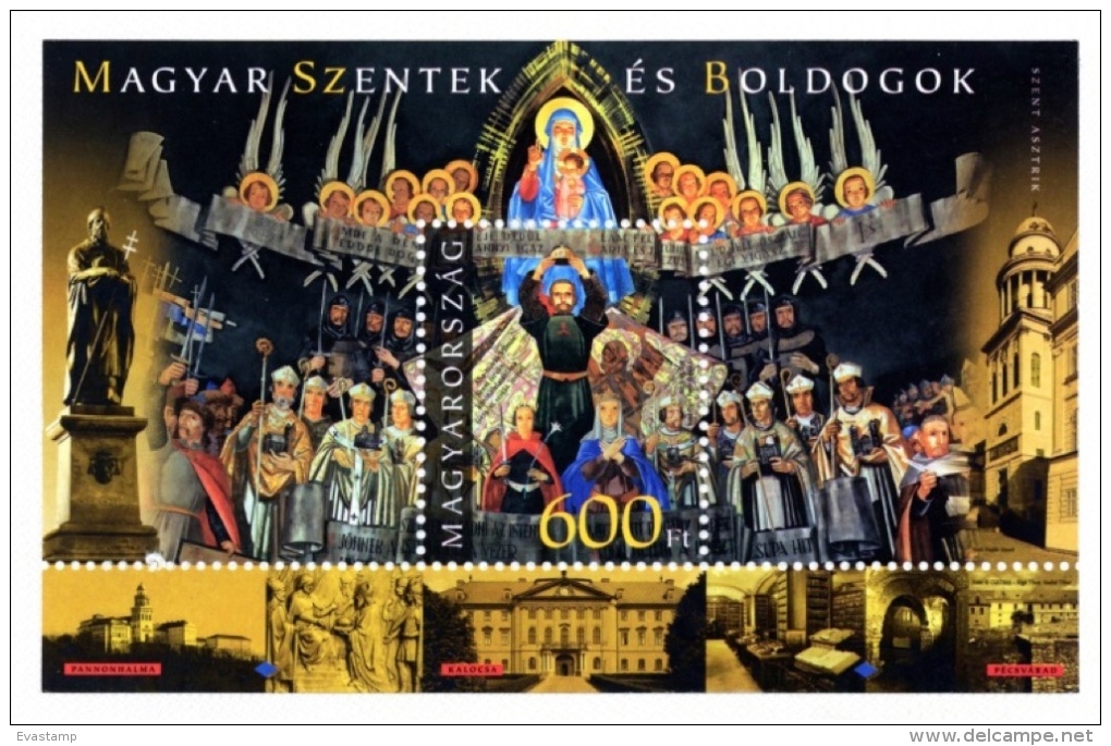 HUNGARY-2015. Souvenir Sheet Special Version - Hungarian Saints And Blesseds - Saint Astrik, Benedictine Monk MNH!!! - Ungebraucht