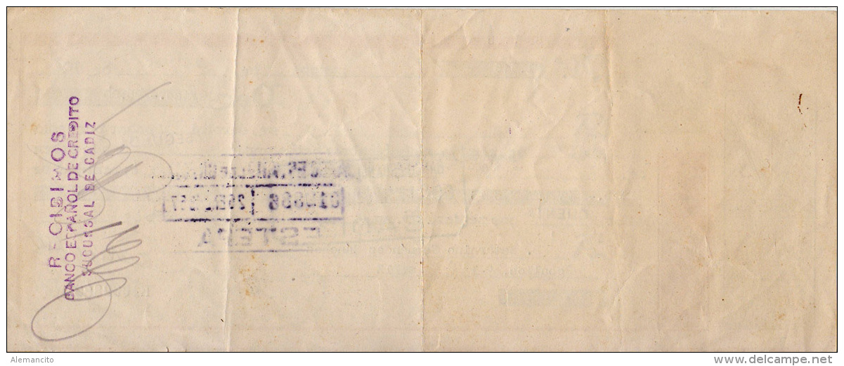 LETRA DE CAMBIO  AÑO 1957 - Bills Of Exchange