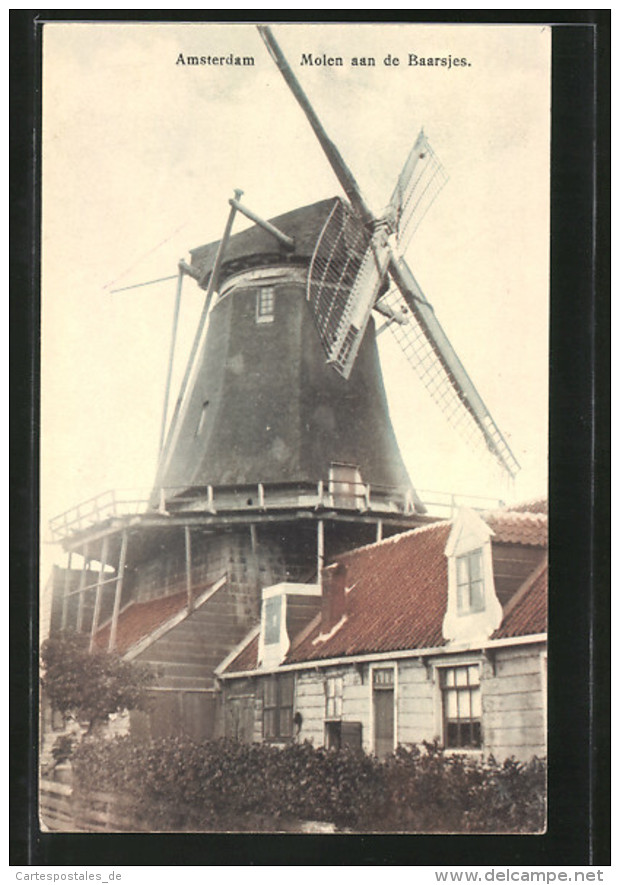 AK Amsterdam, Molen Aan De Baarsjes, Windmühle - Molinos De Viento