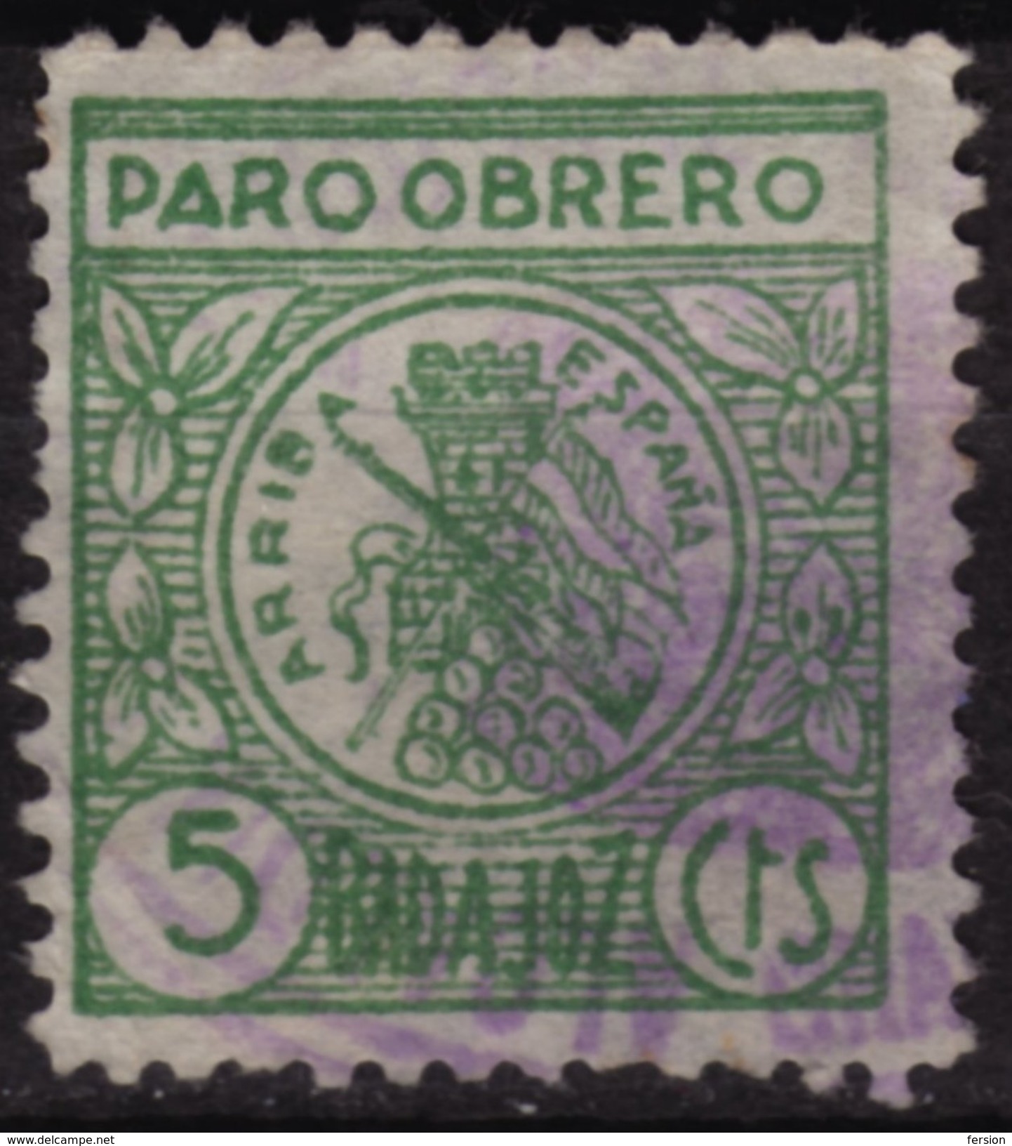 Badajoz / Paro Obrero / Spain Charity VIGNETTE LABEL CINDERELLA - Wohlfahrtsmarken