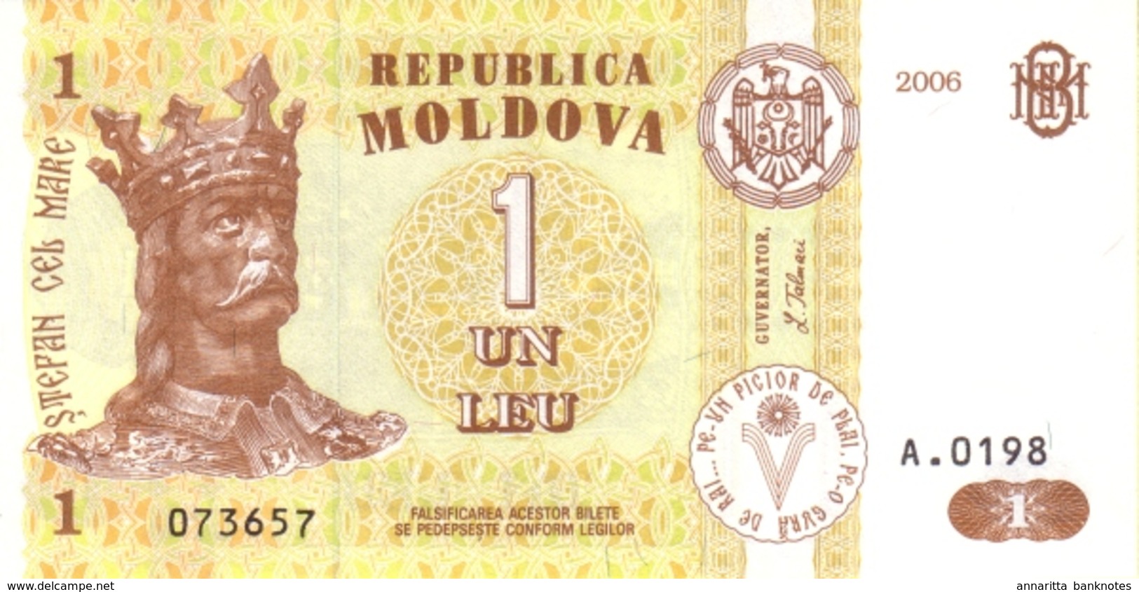 MOLDOVA 1 LEU 2006 P-8g NEUF [MD108g] - Moldawien (Moldau)