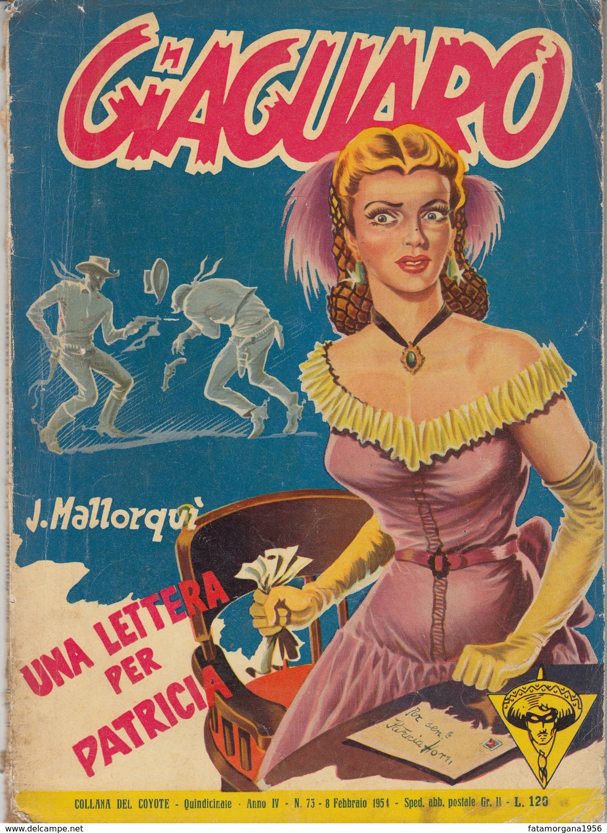 GIAGUARO - Collana EL COYOTE - Numero 73 - 8 Febbraio 1954 - Action Et Aventure