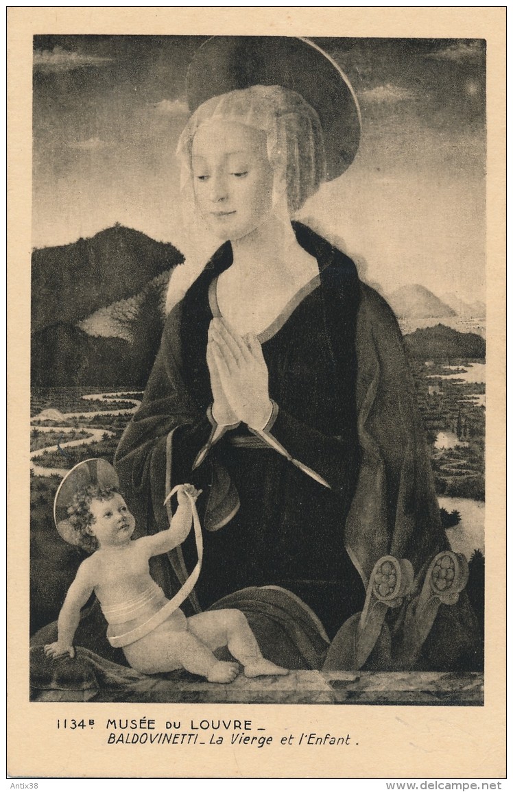 G22 - Timbre Paris Musée Du Louvre - Année 1937 - La Vierge Et L'Enfant Par Baldovinetti - Timbres (représentations)