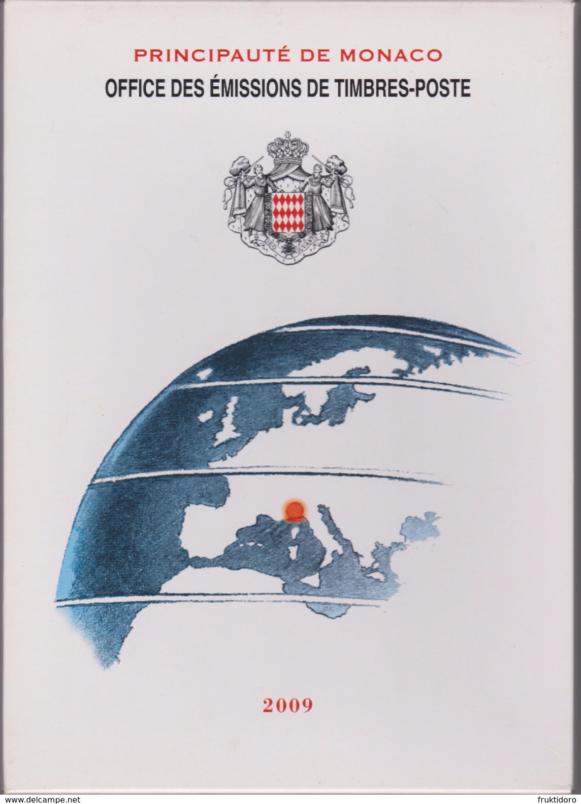 Monaco Box For Stamps 2009-2023 - Europe Map - Coat Of Arms - Royal Palace - Opera House - EMPTY - Lots & Serien