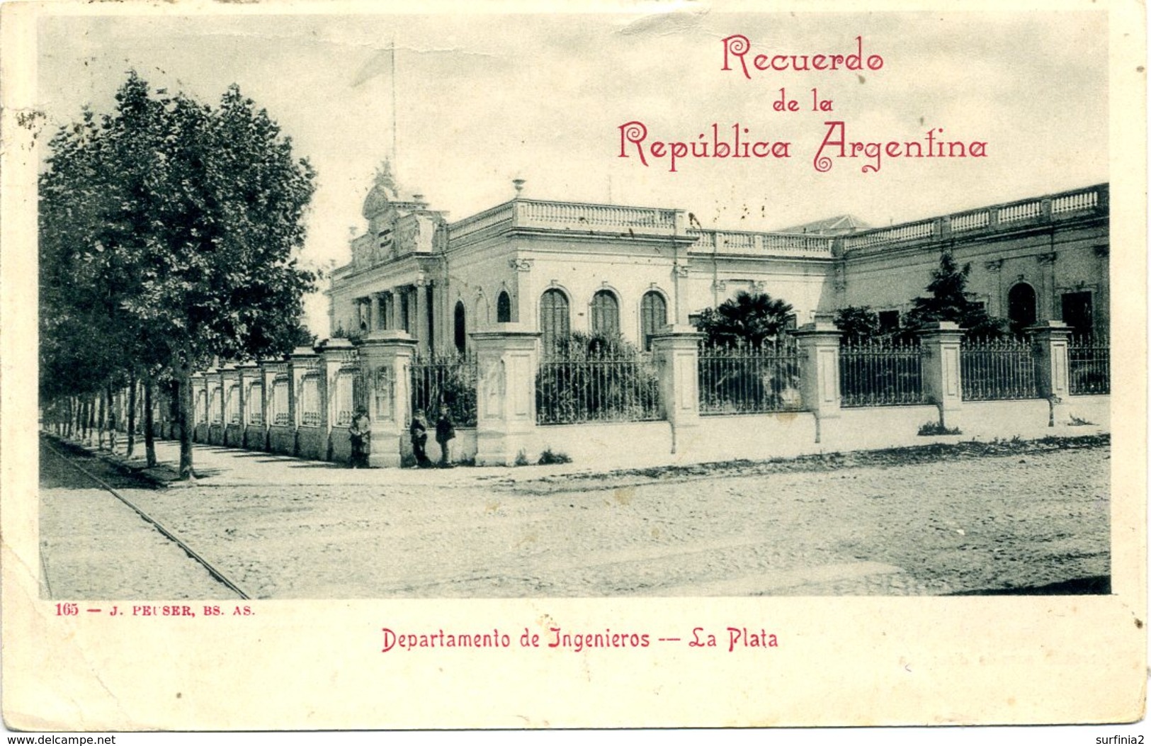 ARGENTINA - LA PLATA - DEPARTMENTE DE INGENIEROS 1903 Arg50 - Argentina