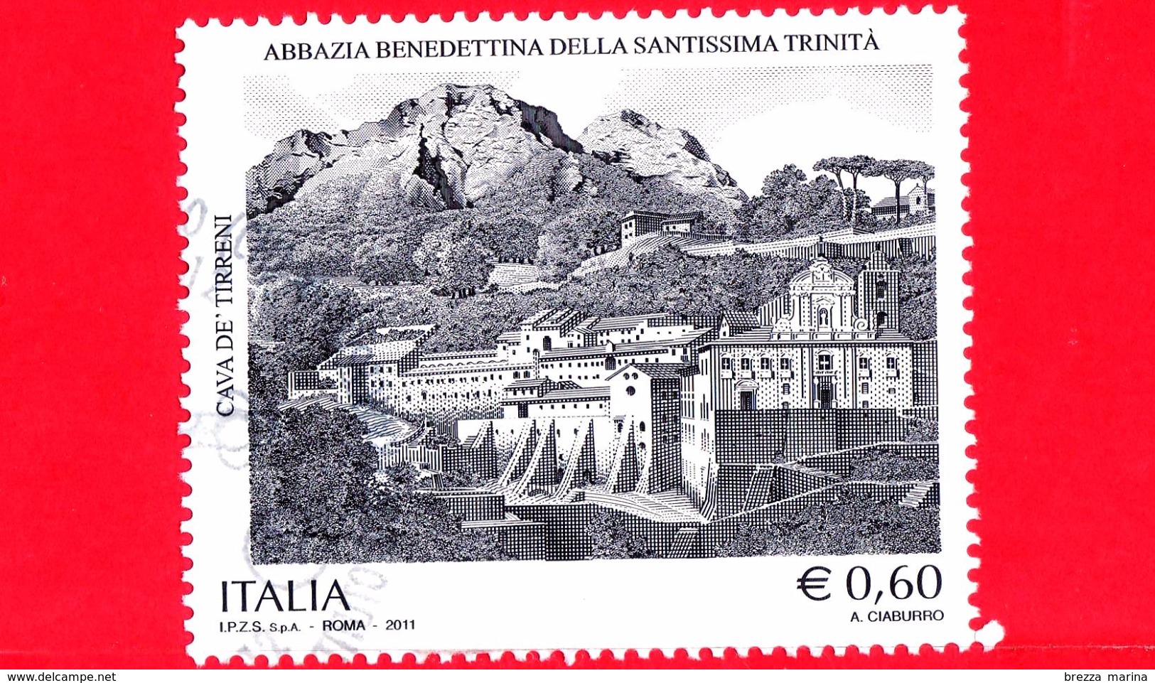 ITALIA - Usato - 2011 - Abbazia Della Santissima Trinità Di Cava De´ Tirreni  - 0,60 &euro; - 2011-20: Usati