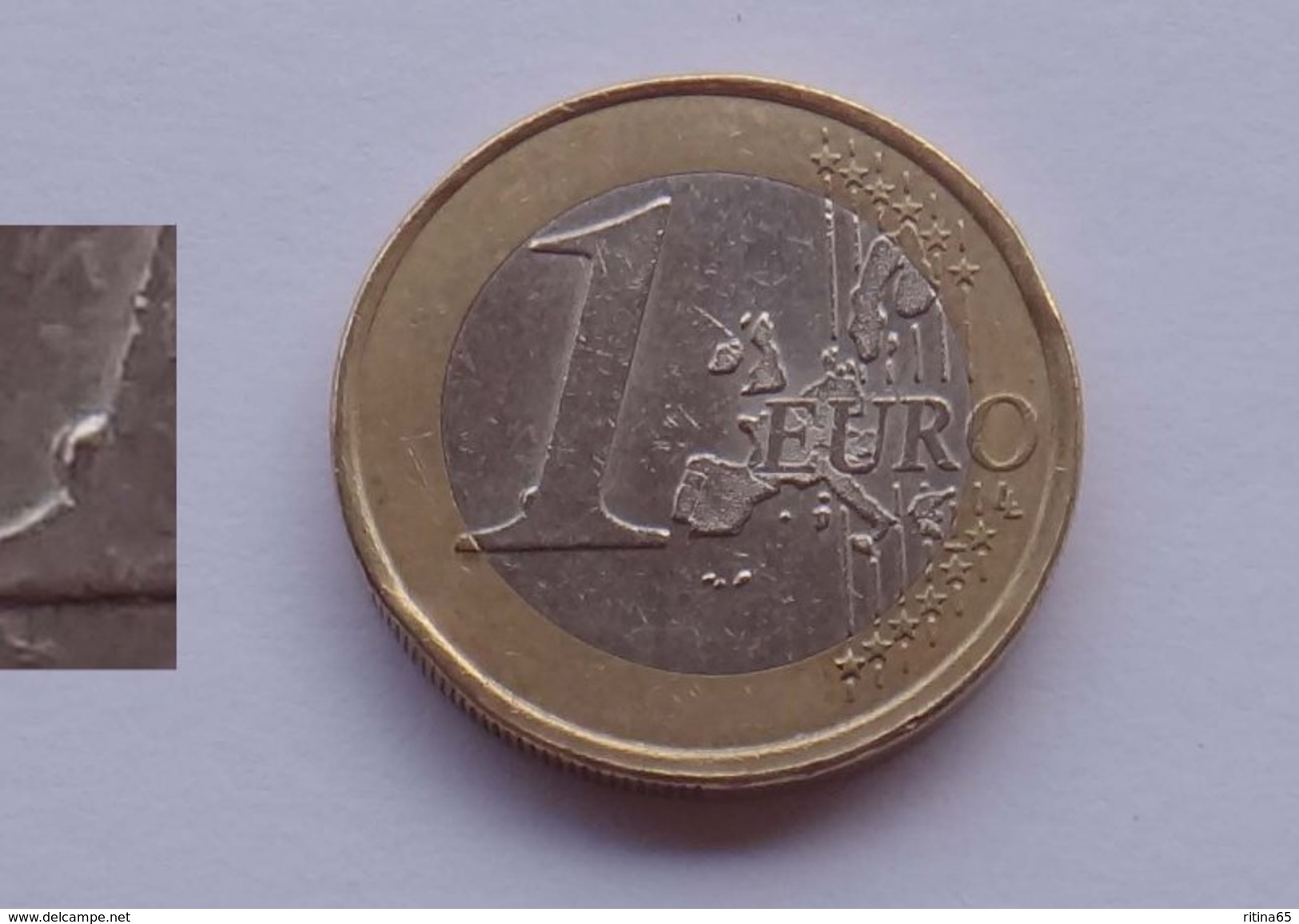 N. 50 ERRORE EURO !!! 1 &euro; 1999 FRANCIA ESUBERO DI METALLO 1 DEL VALORE !!! - Variétés Et Curiosités