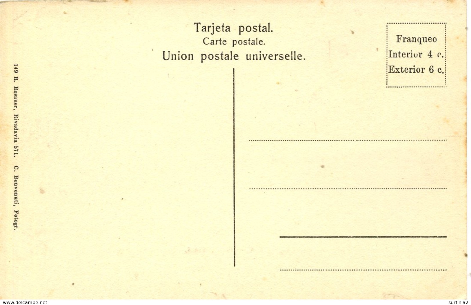 ARGENTINA - CORDOBA - DIQUE SAN ROQUE 1914 Arg90 - Argentina