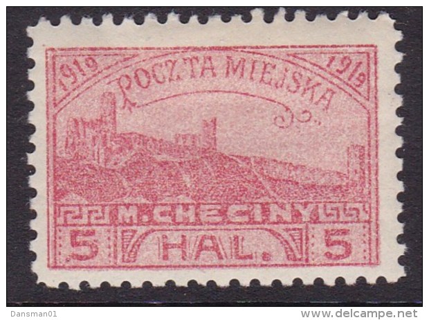 POLAND Checiny Local 1919 5 Hal Perf Mint - Variétés & Curiosités