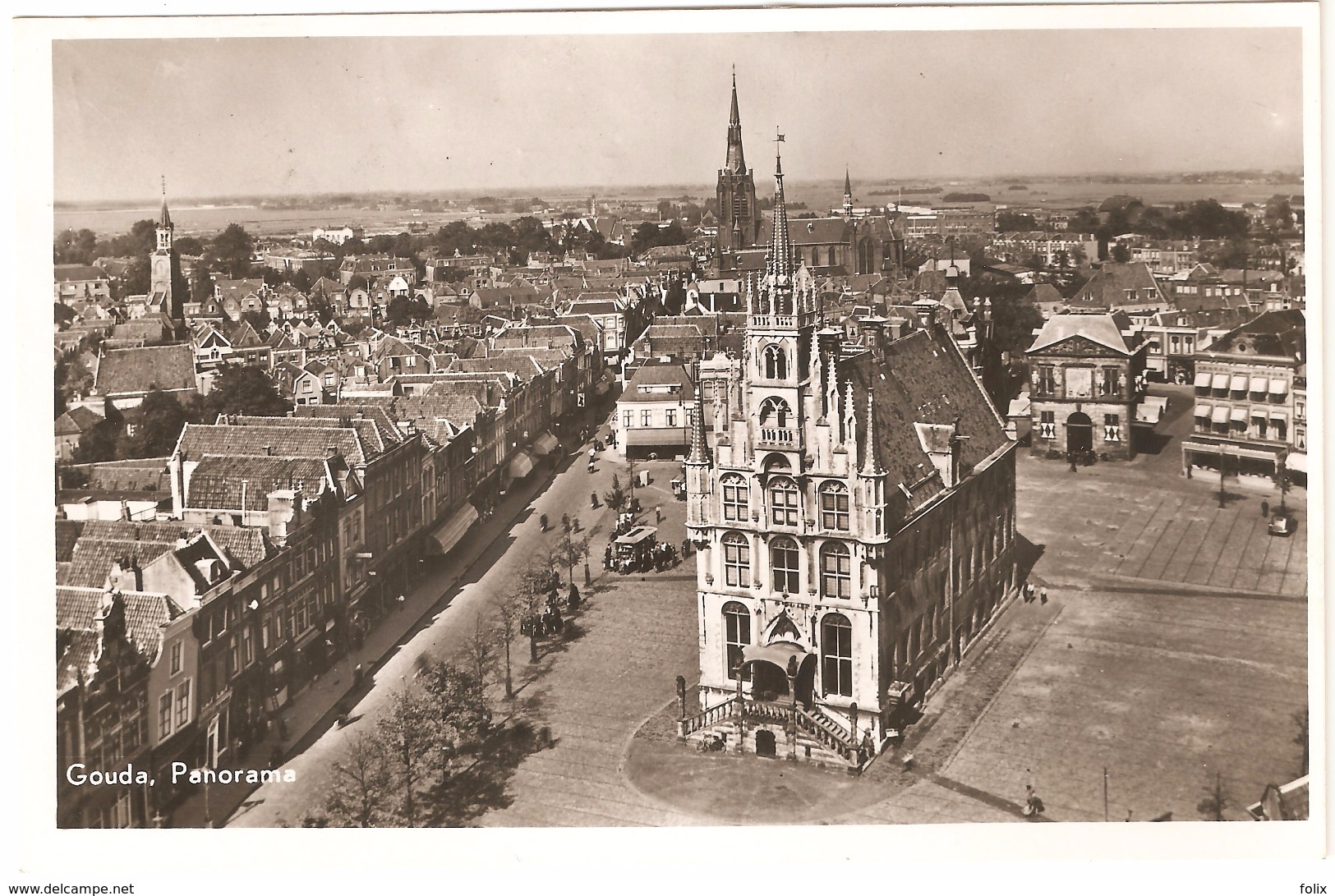 Gouda - Panorama - 1952 - Echte Foto - Gouda