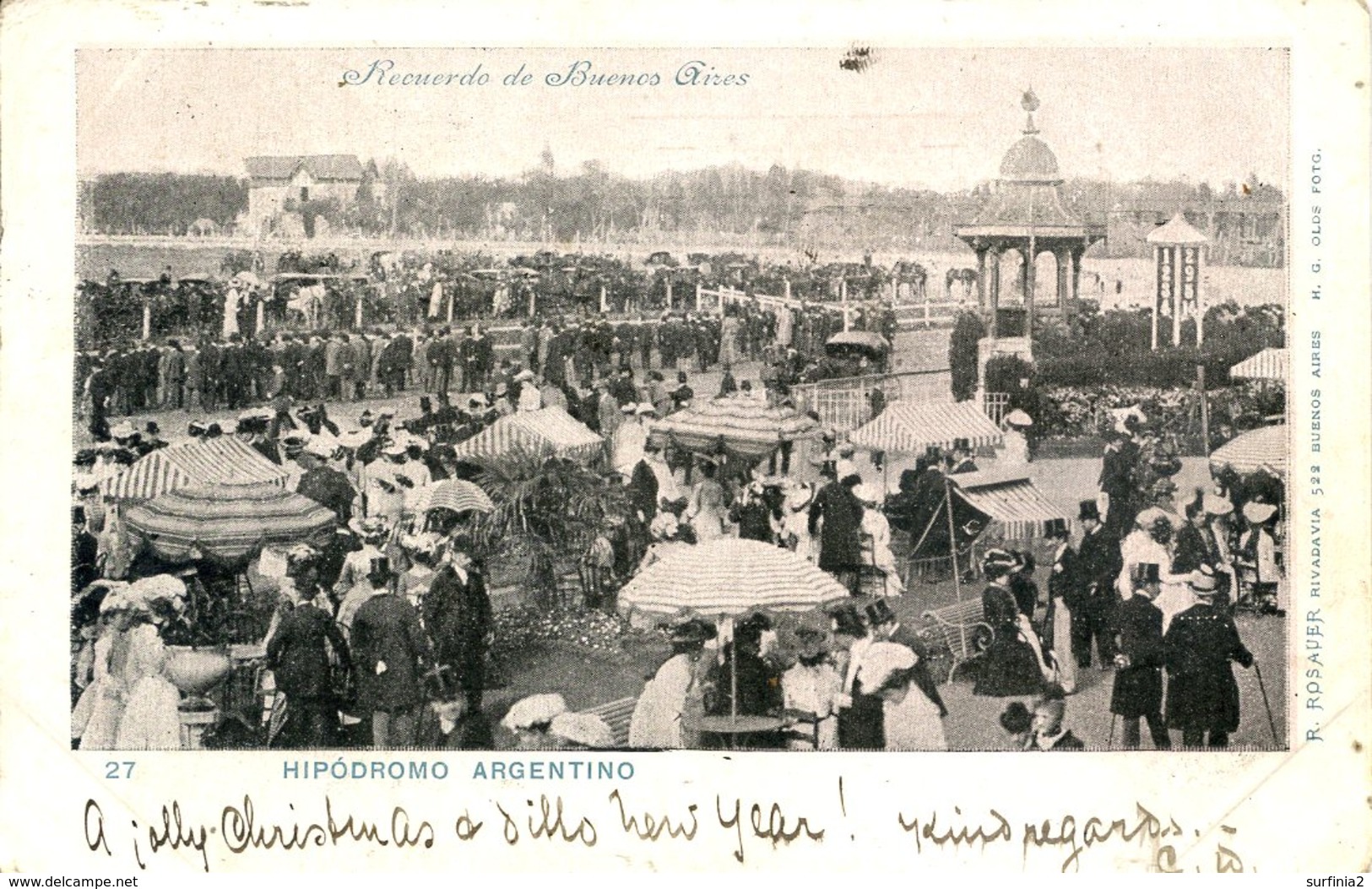 ARGENTINA - BUENOS AIRES - HIPODROMO 1903  Arg99 - Argentinien