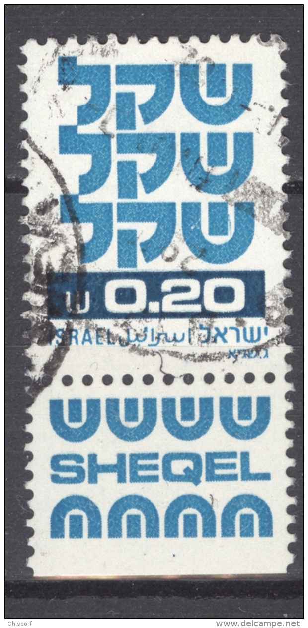 ISRAEL 1980-81: YT 773 / Sc 759 / Mi 831, O - FREE SHIPPING ABOVE 10 EURO - Gebruikt (met Tabs)
