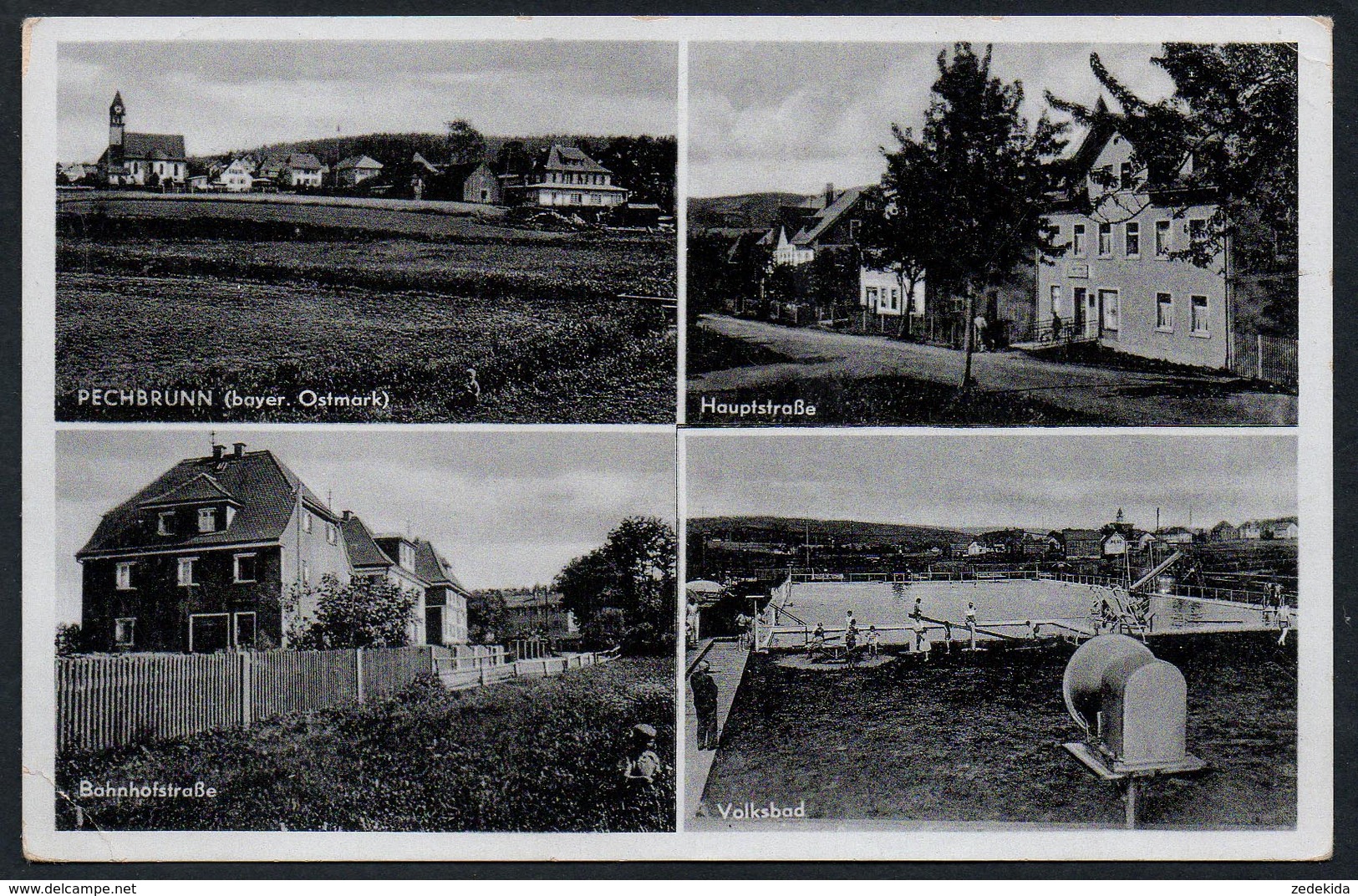 9517 - Alte MBK Ansichtskarte - Pechbrunn - Gel 1939 - Krämer - Tirschenreuth