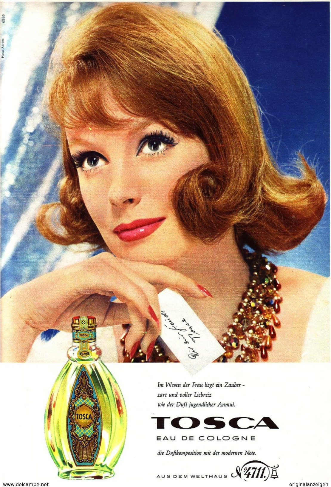 Original-Werbung/ Anzeige 1962 - 1/1 Seite - 4711 TOSCA EAU DE COLOGNE - Ca. 200 X 280 Mm - Werbung