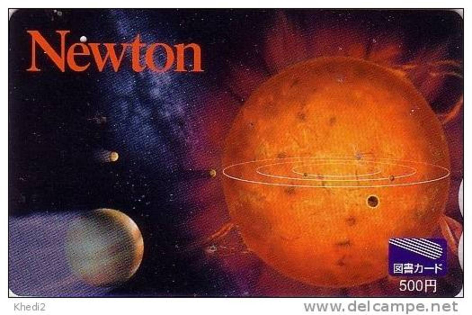 Carte Prépayée Japon - ESPACE ASTRONOMIE - Planète Galaxie - NEWTON - SPACE Japan Astronomy Prepaid Tosho Card - 868 - Astronomie