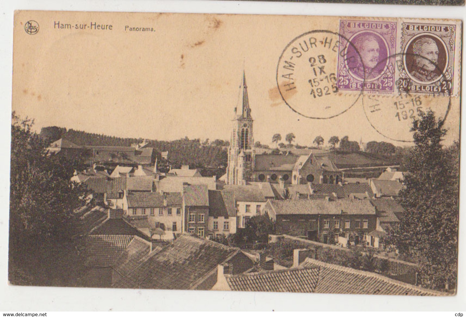 Cpa Ham Sur Heure  1925 - Ham-sur-Heure-Nalinnes