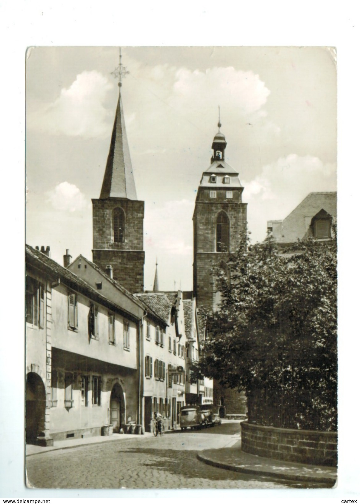 14183     CPM  NEUSTADT A. D. Weinstrasse ; Rathausstrasse Mit Stiftskirche  , Jolie Carte Photo - Neustadt (Weinstr.)