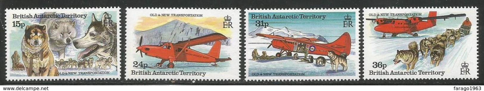 1994 British Antarctic Territories Transport Dos Planes  Complete Set Of 6 MNH - Ungebraucht