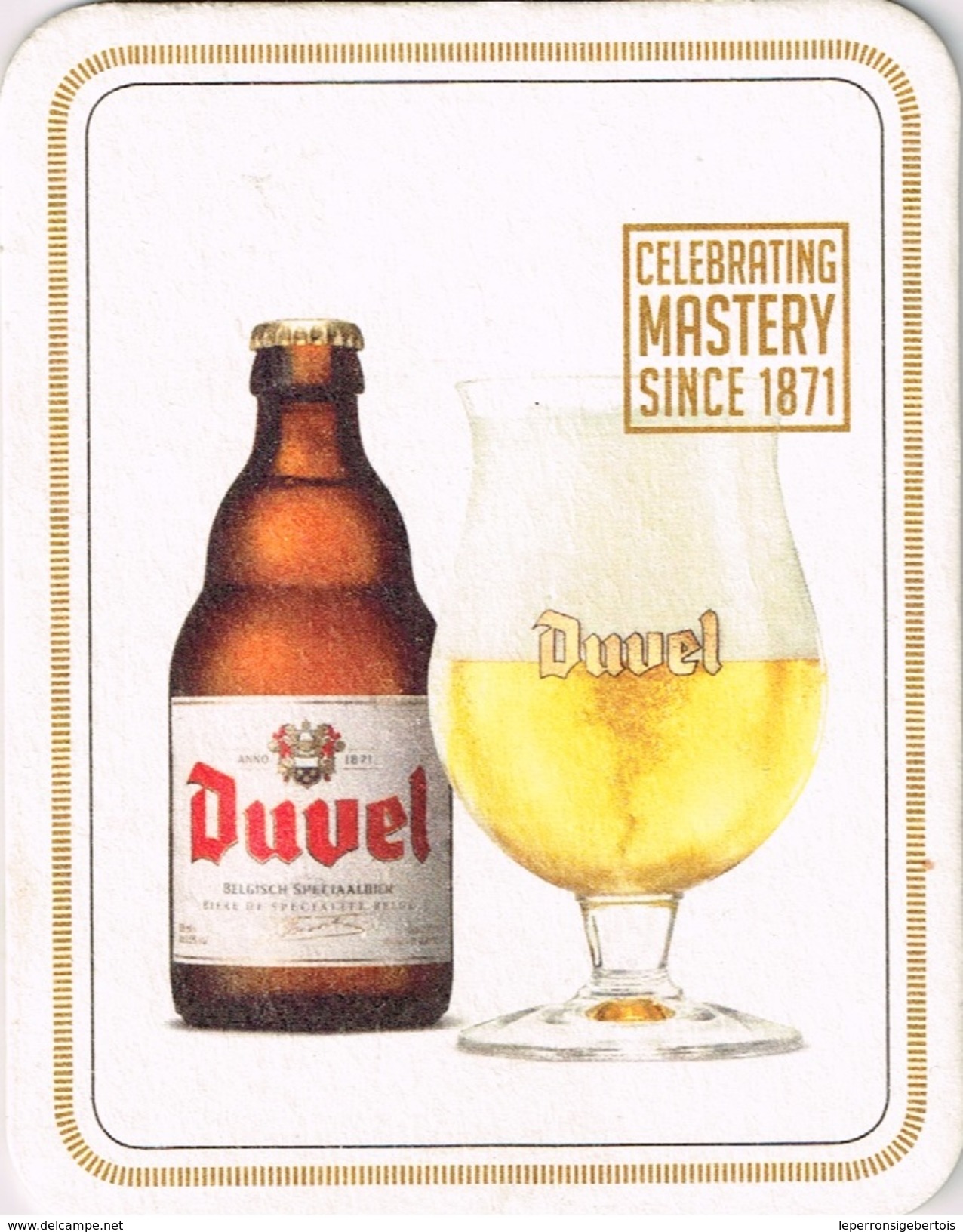 Sous-bock - Duvel - Celebrating Mastery Since 1871 - - Sous-bocks