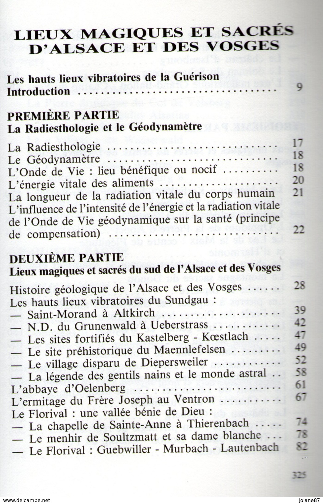 LIVRE     LIEUX MAGIQUES ET SACRES D ALSACE ET DES VOSGES    G. ALTENBACH   B. LEGRAIS - Alsace