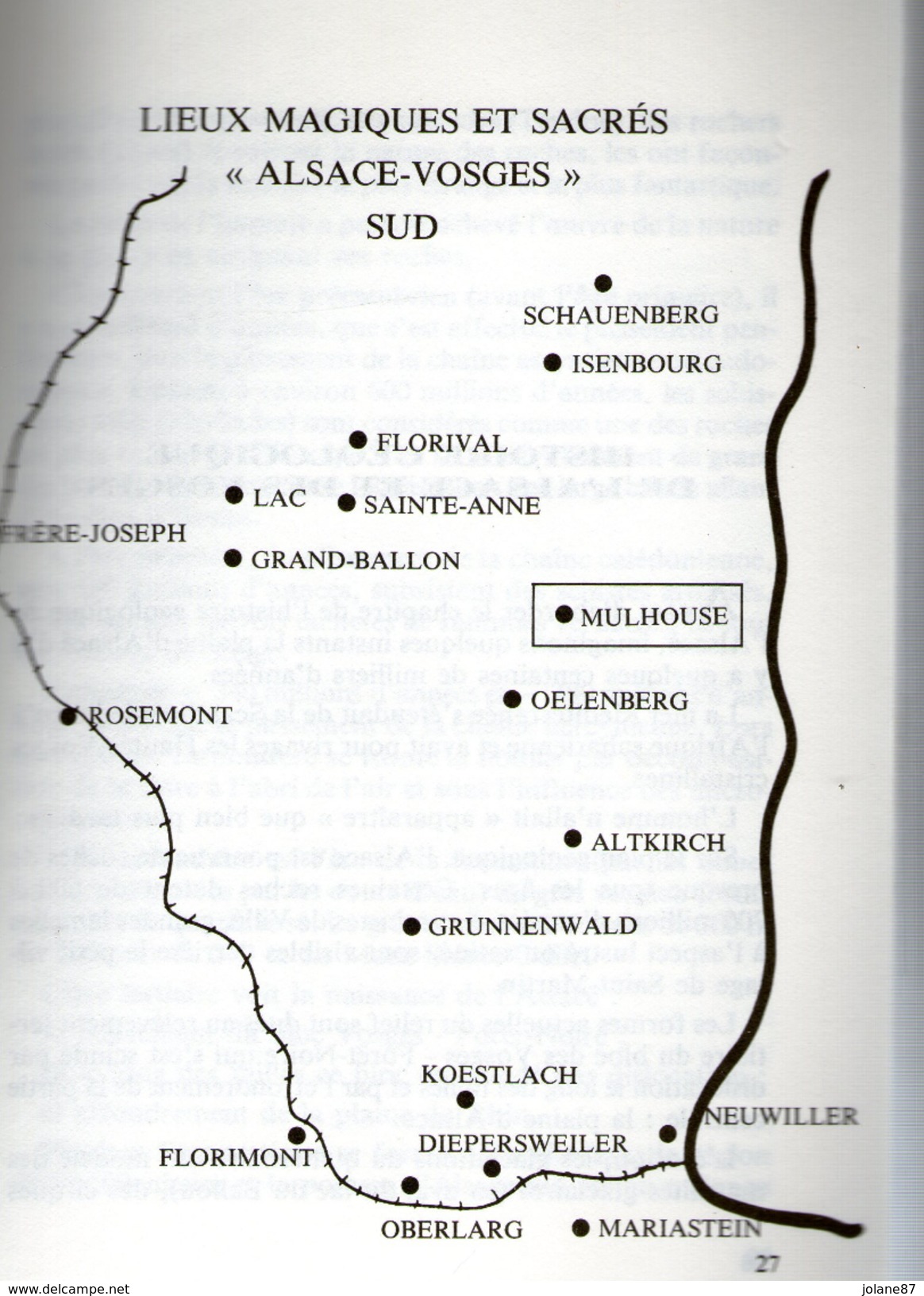 LIVRE     LIEUX MAGIQUES ET SACRES D ALSACE ET DES VOSGES    G. ALTENBACH   B. LEGRAIS - Alsace