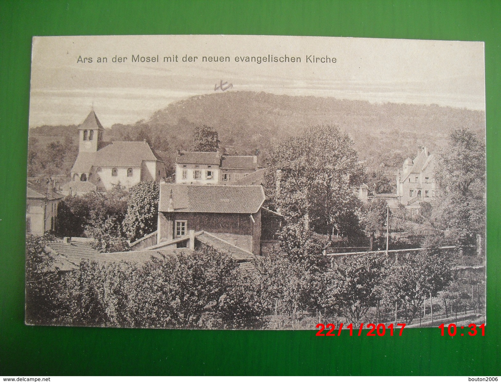 Ars Sur Moselle 1916 Vue Sur La Nouvelle Eglise Evangélique - Ars Sur Moselle