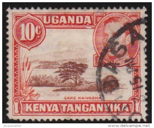 East  Africa &amp; Uganda    .    SG     .   134b        .       O       .     Gebruikt   .   /  .   Cancelled - Kenya, Uganda & Tanganyika