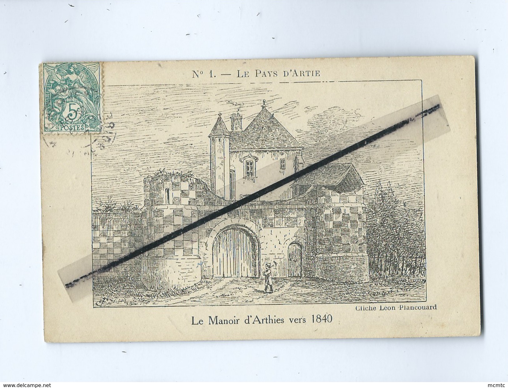 CPA - N°1 - Le Pays D'Artie - Le Manoir D'Arthies Vers 1840 - Arthies