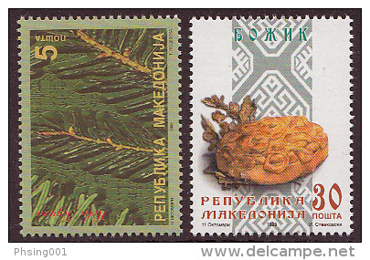 Macedonia 1999 Christmas And New Year, Religion, Christianity, Set MNH - Macédoine Du Nord