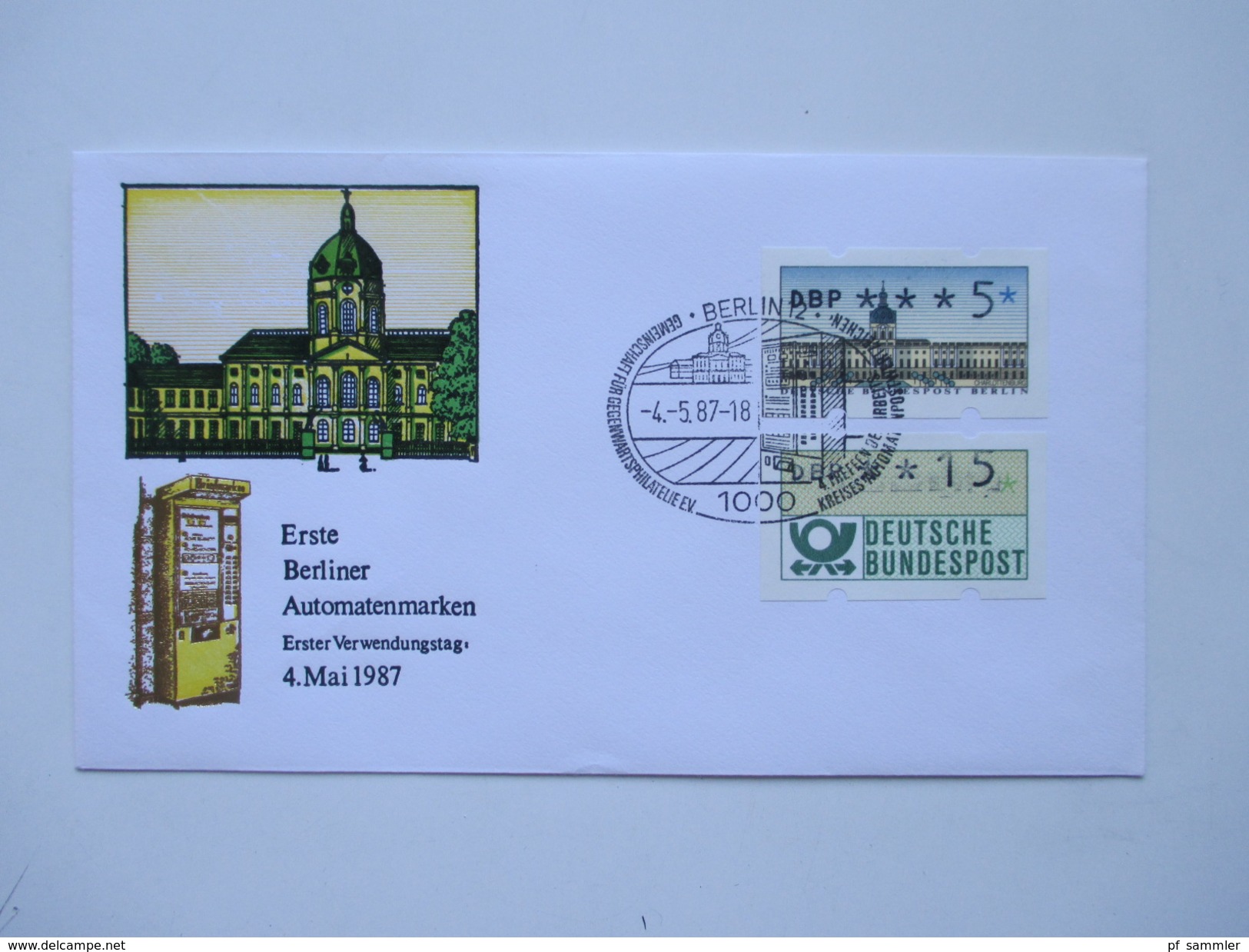 Berlin 1987 Automatenmarken / ATM 19 Belege / FDC Verschiedene Stufen Teils Zusammen Mit BRD ATM. Interessant??!! - Covers & Documents