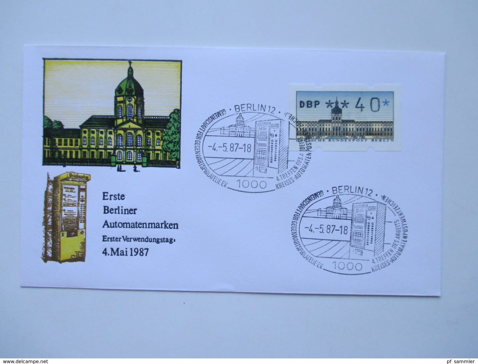 Berlin 1987 Automatenmarken / ATM 19 Belege / FDC Verschiedene Stufen Teils Zusammen Mit BRD ATM. Interessant??!! - Covers & Documents