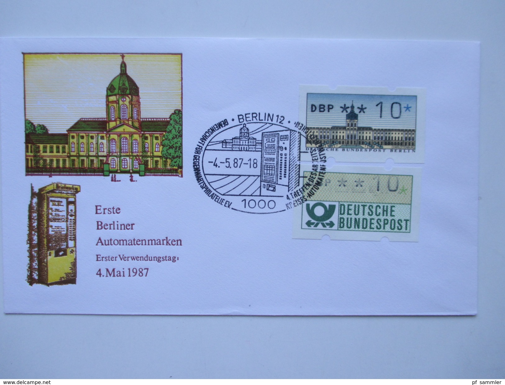 Berlin 1987 Automatenmarken / ATM 19 Belege / FDC Verschiedene Stufen Teils Zusammen Mit BRD ATM. Interessant??!! - Briefe U. Dokumente