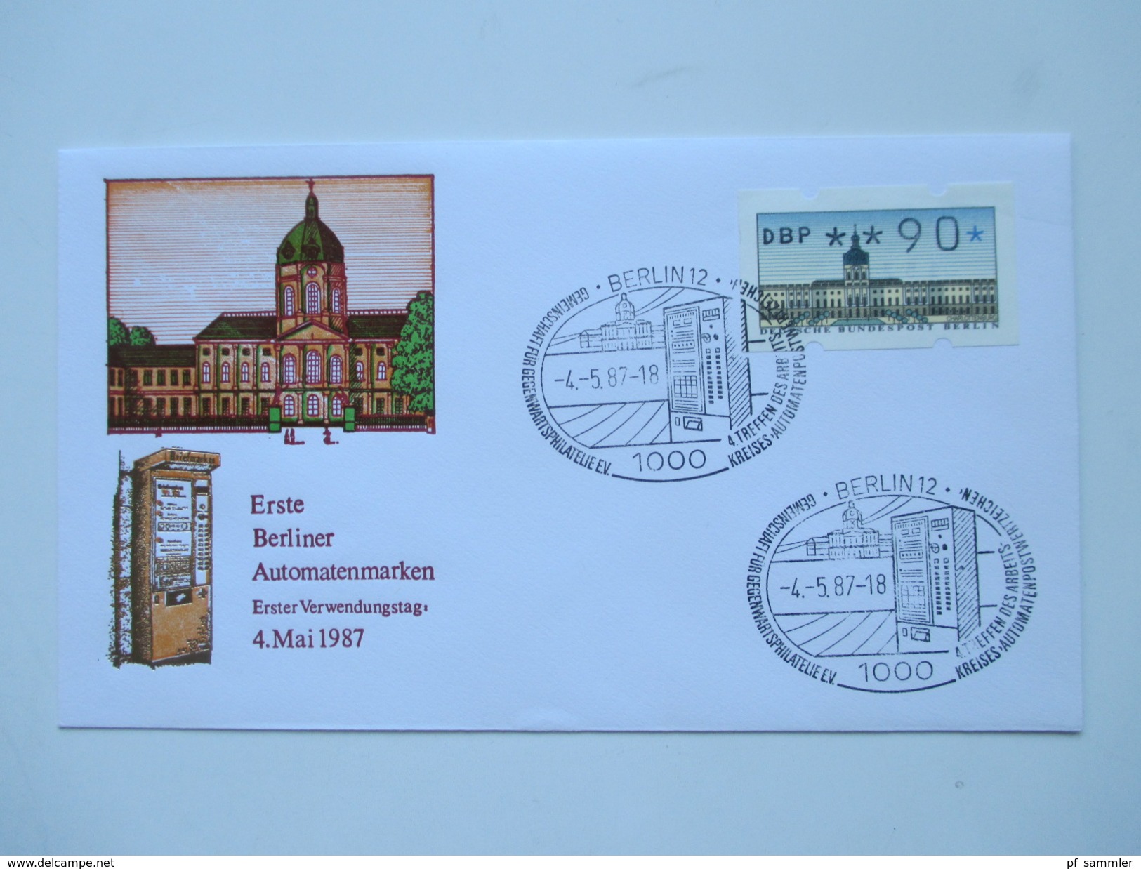 Berlin 1987 Automatenmarken / ATM 19 Belege / FDC verschiedene Stufen teils zusammen mit BRD ATM. Interessant??!!